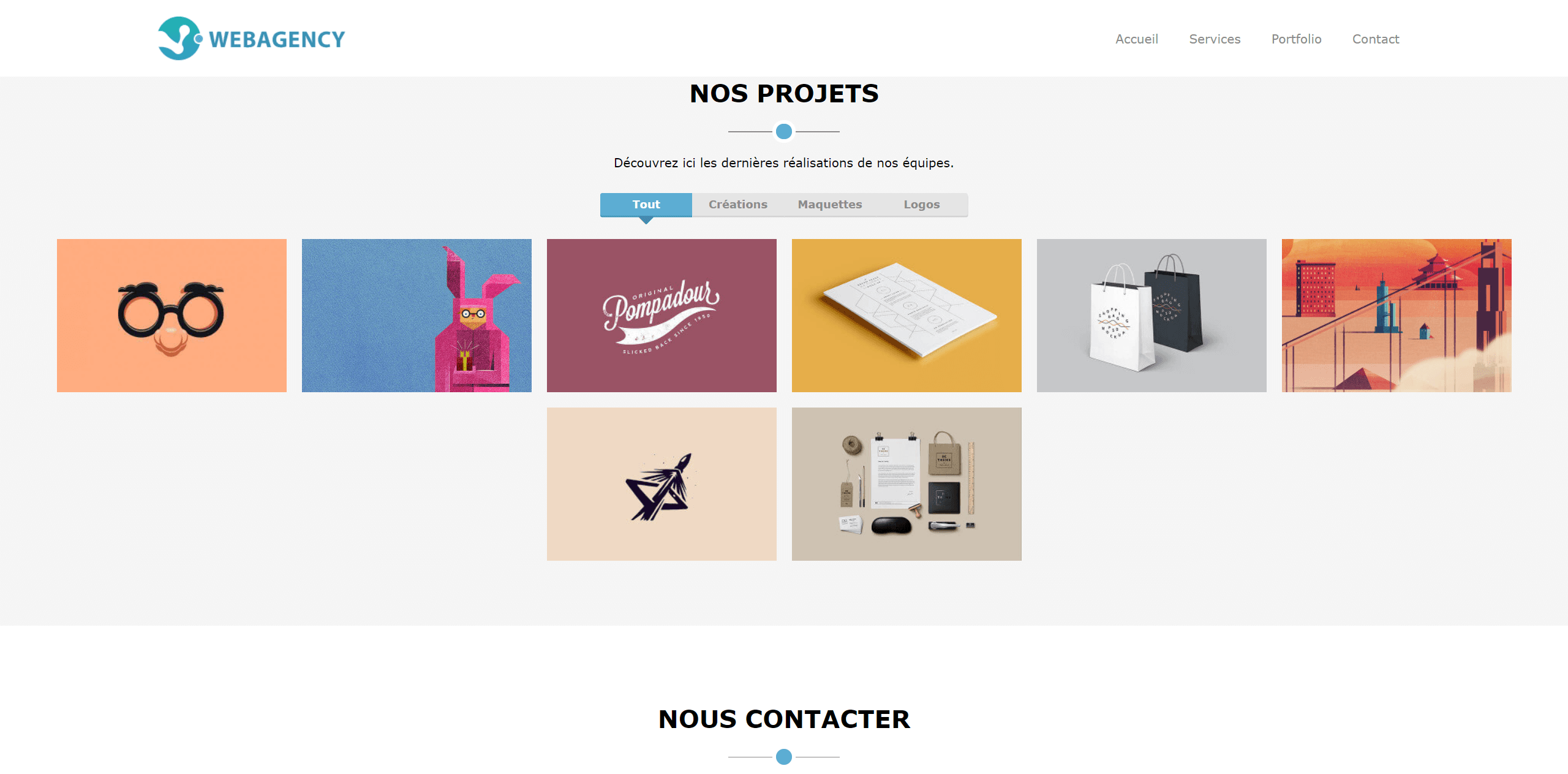 Portfolio de la WebAgency